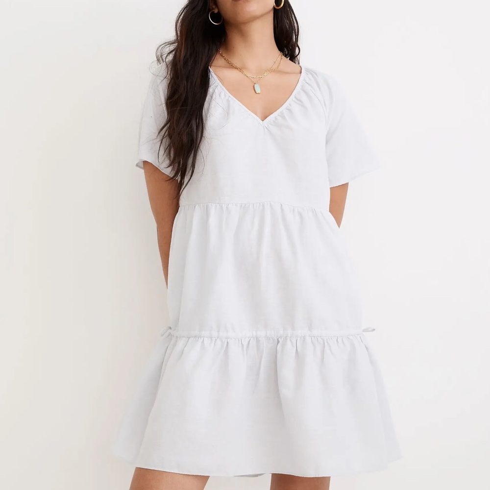 Madewell Linen-Blend Mini Dress